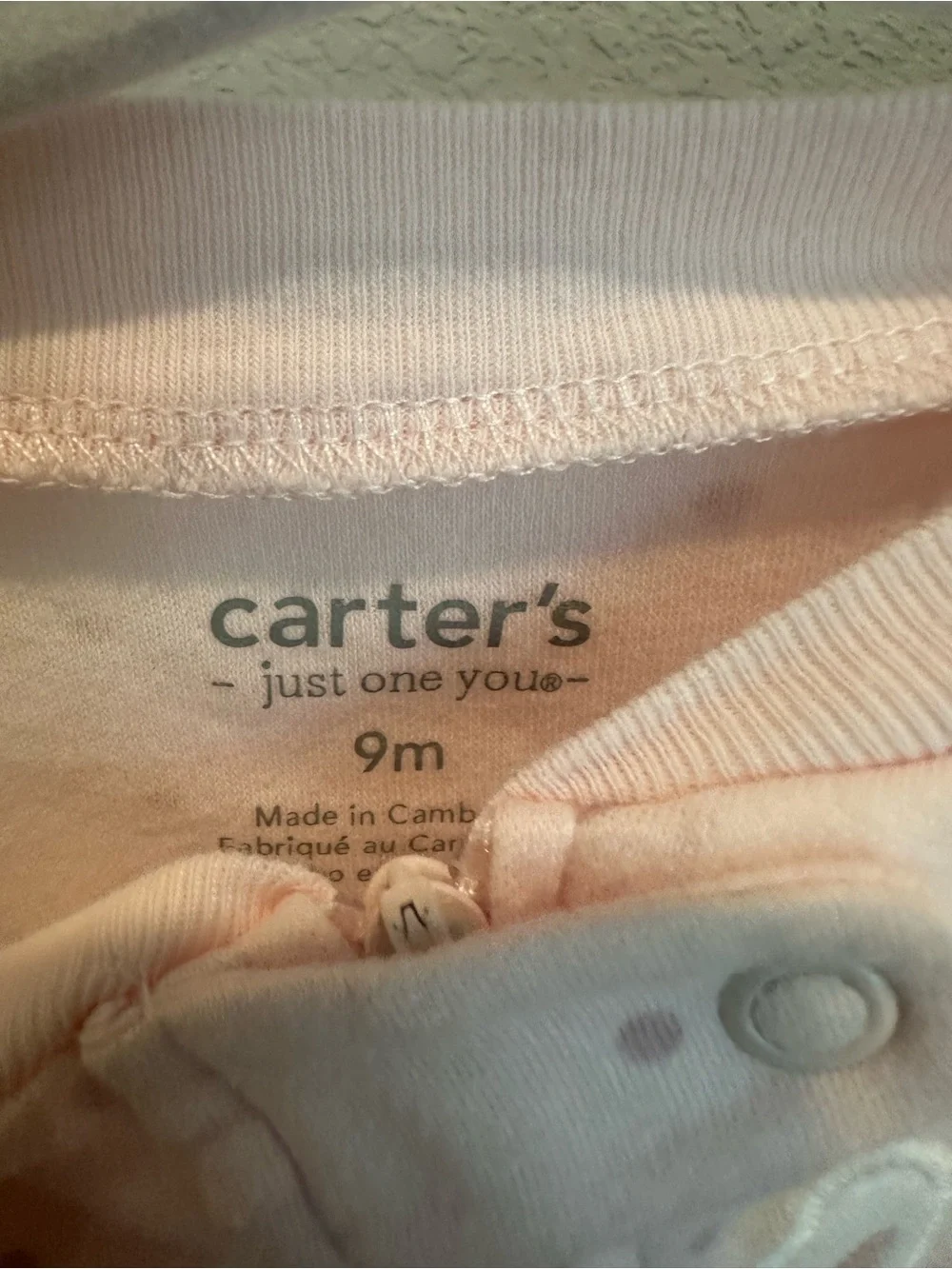 Carter's Pink Bunny & Strawberry Footed Sleepers Set - Pastel Pink & White